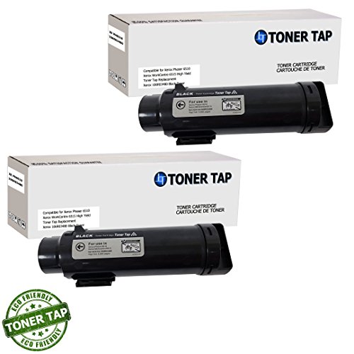 6515 / 6510 Toner for Xerox WorkCentre 6515DN 6515DNI 6515N Phaser 6510DNI 6510N Replacement for 106R03480 (2-Pack, Black) 5,500 Pages
