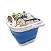 SAMMART 11L (2.9 Gallon) Collapsible Rectangular Handy Bucket (1, Blue)