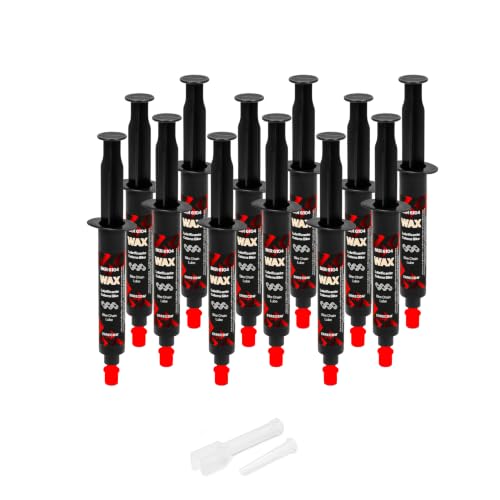 Errecom BKR 6104 DRY WAX Bike Chain for Dry and Dusty Weather Conditions - 144 ml (12 x 12 ml), Cartridges with Drop and Huggie Application Systems