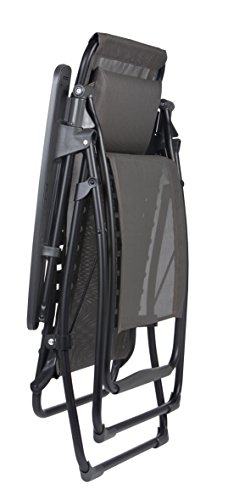 Lafuma Futura Clipper Padded Folding Chair (Ardoise Grey - Grey Frame) – Bild 3