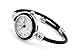 New Geneva Black Silver Cable Band Women's Small Size Bangle Watch