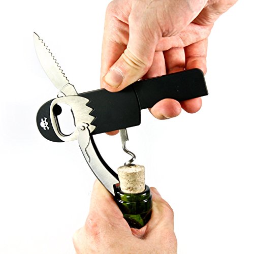 SUCK UK Pirate Bottle Opener Home & Kitchen, Kitchen & Dining, Kitchen Utensils & Gadgets, Bar & Wine Tools, Corkscrews & Openers, Bottle Openers