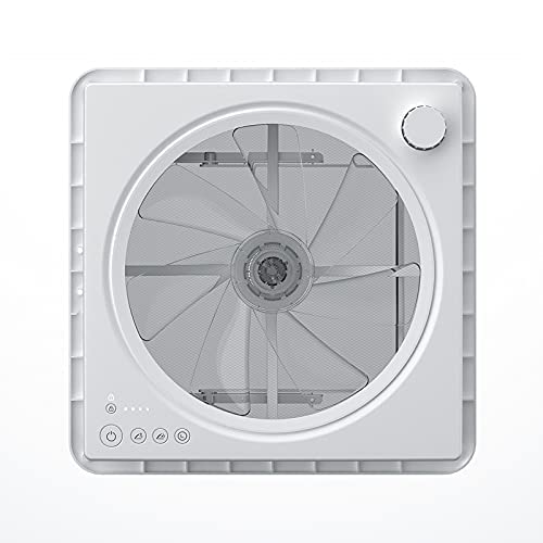 Automatic 12" RV Vent Fan Ultra Less Noise Motor with Remote, Air Max