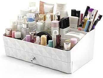 Osier Plastic Makeup Storage Box Jewelry Accessories Beauty Organizer,Desktop Display Case