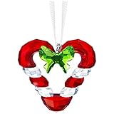Swarovski Crystal Candy Cane Heart Ornament