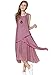 FEESON Women's Casual Double Layers Irregular Loose Sleeveless Cotton Linen Dress