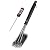 COMFY MEE Grill Brush BBQ Cleaner, 18"- 3 Stainless Steel Brushes in 1,Best Barbecue Grill Cleaner, Effective and Durable,Perfect for Char-Broil, Weber, Porcelain and Infrared Grills,A Great Gift for All Barbecue Lovers