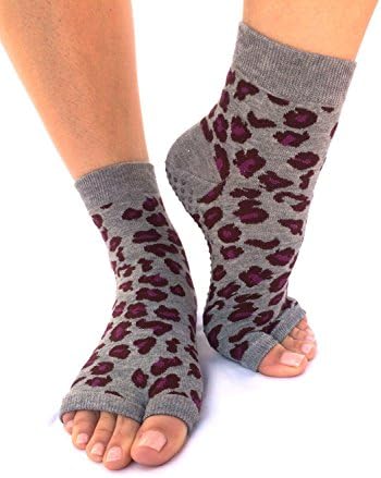 Toezies The Original 1/2 Toe Sock for Yoga Pilates Jaguar