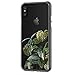 LEMONCOVER iPhone X Case iPhone XS Case, Tropical Floral Natural Plant Pattern Soft TPU Silicone Protective Skin Ultra Slim Clear with Unique Design Bumper Back Cover for iPhone X XS ,Palm leaves
