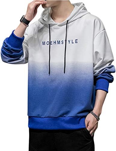 Amazon Co Jp パーカー メンズ Hoodie スウェット プルオーバー 長袖 大きいサイズ オーバーサイズ おしゃれ トレーナー 大きめ 秋冬 パーカ ストリート系 韓国 ブルー ｘｌ 日本ｌ 服 ファッション小物