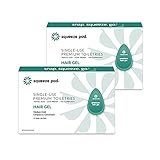 Squeeze Pod Travel Hair Gel - 30 Single Use Pods - Medium Hold, Leak Proof, TSA Approved Travel Size Styling Gel made with Natural Ingredients - Best for Airline Traveling, A Night Out & Gym Bags HG7