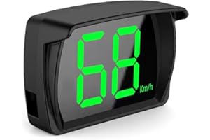 SHELITA Universal Speedometer Display, GPS Head Up Display, High Definition Digital HUD Drive Speed, Extra Large Fonts for All Cars, Bikes, Motors, etc