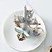 WANYA Ceramic Ring Holder Jewelry Decor Organizer, Tree Dish, White&Gold