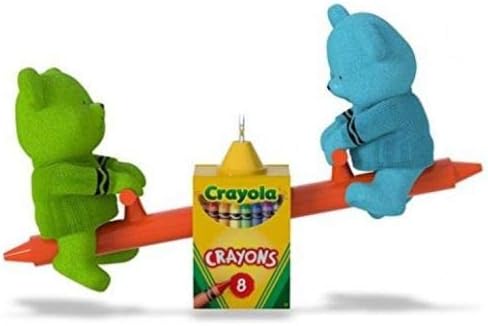 Hallmark 2016 Toddler Crayola Beary Colorful Friends Christmas Ornament