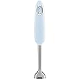 SMEG Handheld Immersion Blender 5 Speeds with Turbo Boost Stainless Steel Blades Nonslip Ergonomic Handle HBF11PBUS Pastel Blue