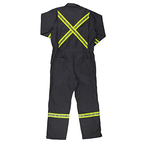 Oil and Gas Safety Supply Men's FR Reflective Coverall 42Small Gray