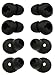 Gear Circle Sm-R130 Wireless Bluetooth Replacement Earpads 6 Pairs 12 Pieces Black