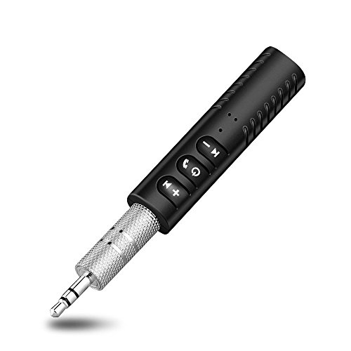 Mini Bluetooth Receiver,Wireless Portable Bluetooth 4.1 Car Aux Adapter,Hands-free Audio Adapter for Music Streaming Sound System,3.5mm Bluetooth Audio Jack Receiver for Car Audio Speaker Headphone