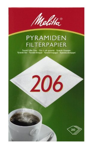 Melitta Pyramiden Filterpapier Filtertüten Pa SF 206 G, 200 Stk – Bild 3