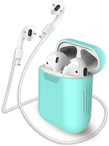 Airpods Case, GULAKI Protective Airpods Silicone Cover Skin Airpods Accessories Anti-Lost Strap Apple Airpods Charging Case