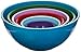 Gourmet Home Products 139714 Nested Polypropylene Mixing Bowl Set,6 Piece , Light Slate