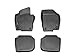 WeatherTech Custom Fit FloorLiners for Caliber, Compass, Patriot - 1st & 2nd Row (44086-1-2), Black
