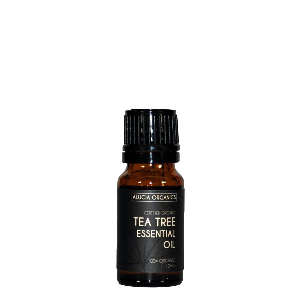Alucia Organics Certified Organic Tea Tree Essential Oil 10ml - Pure, Natural, Cruelty Free, Vegan, Undiluted - for Use in Aromatherapy, Massage Blends and Diffusers
