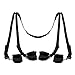 YICO Under Bed Restraint Set for Sex Play Adult Sex Things Sturdy Adjustable Strap with Soft Fur Wrist Hand and Ankle Cuffs Bondage Collection for Women Men Couple Pleasure, King Sized Mattress