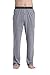 CYZ Men's 100% Cotton Jersey Knit Pajama Pants with Elastic Waistband-Darkgrey-L