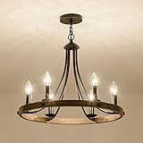 KAUDGHY Farmhouse Chandelier Dining Room Light