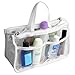 Evelots Clear Purse Key/Phone/Cosmetic/Make Up Organizer-8 Pockets-Strong Zipper