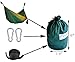 Cutequeen Trading Single Nest Parachute Nylon Fabric Hammock with Tree Straps;Color: Dark Green/Olive