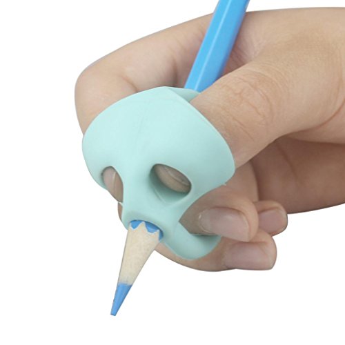 CSSD Children Kids Silicone Pencil Holder Pen Writing Aid Grip Posture Correction Tool New 1 Set/3 Pcs (colorful) - Thumbnail 7