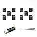 10 Pack -Sandisk MicroSD MicroSDHC to SD SDHC Adapter. Works with Memory Cards up to 32GB Capacity (Bulk Packaged). + SD/TF Reader + Wisla Trust TM Lanyard primary
