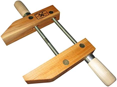 Dubuque Clamp Works Made in USA Wood Hand Screw Clamp 8 inch Hard Maple jaw