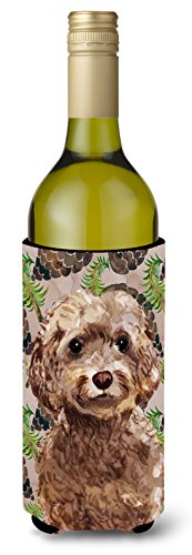 Caroline's Treasures BB9584LITERK Brown Cockapoo Pine Cones Wine Bottle Hugger…