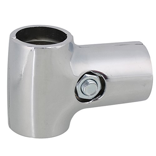Silver Tee Connector Pipe Fitting Connector for 25mm Pipe Shelf Storage Rack - Thumbnail 5