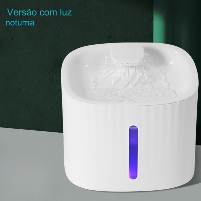 Bebedouro Fonte de Água Pet Inteligente Automático com Filtro Triplo - 3 litros