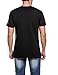 Coofandy Men's Hipster Hip Hop Tees Cotton Crewneck Cutout Tees Summer Fashion T Shirt Black Medium