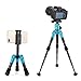 ZOMEI ZM-HR-CK30-Blue-01 Lightweight Compact Aluminum Alloy Mini Desktop Tabletop Tripod with 360 Degree Panoramic Ball Head and Quick Release Plate for Canon Nikon DSLR Cameras, Blue