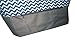 101SNORKEL XL Beach Tote Chevron Print Weekender Bag with Mesh Webbed Handles and Outer Zippered PocketCan Be Personalized (Personalized, Navy Blue)