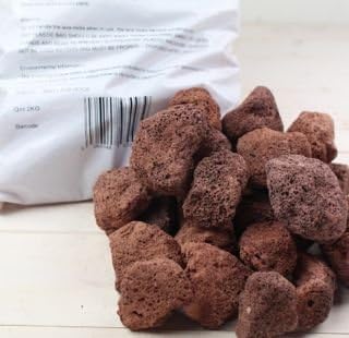 Premium 4KG Natural Volcanic Lava Rocks, 100% Pure Fire Pits & Gas Grills Stones Hand-Sorted (4-8CM)- Ideal for BBQ Aquariums - Image 3