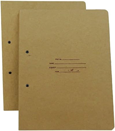 Zebra Project File Folder Recycled Spring Kraft Paper File A4, Document File Folder - Pack of 2