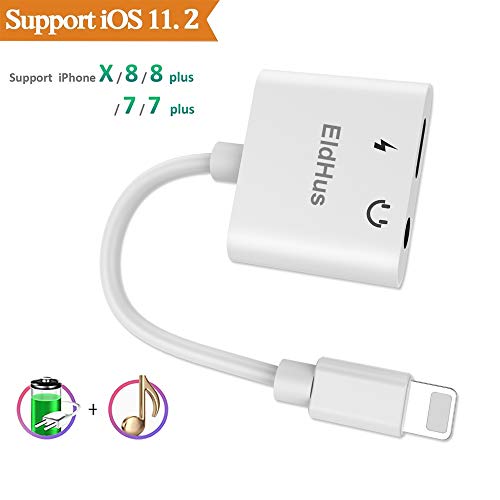 Headphone Adapter & Splitter, Headphone Jack Audio & Charge Connector Splitter Calling/Charger/Music/Remote Control for iP7/7 plus/8/8 plus/X/XS/XR/XS/MAX - Thumbnail 6