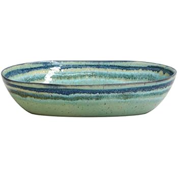 Casafina Sausalito Collection Stoneware Ceramic Oval Serving Bowl 12.5