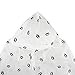 Fakeface Women Packable Clear Hooded Raincoat Lightweight Travel Rain Cape Jacket Poncho, White, One Size