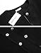 Meaneor Women 3/4 Long Sleeve Coat Wool Blended Slim Outerwear Winter Overcoat