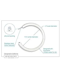 Benevolence LA Lucite - Pendientes de resina acrílica, aros de resina transparente, hipoalergénicos, sin picazón, aretes de acrílico para mujer, aros de aro, aretes de resina aprobados por la celebridad, NA, NA