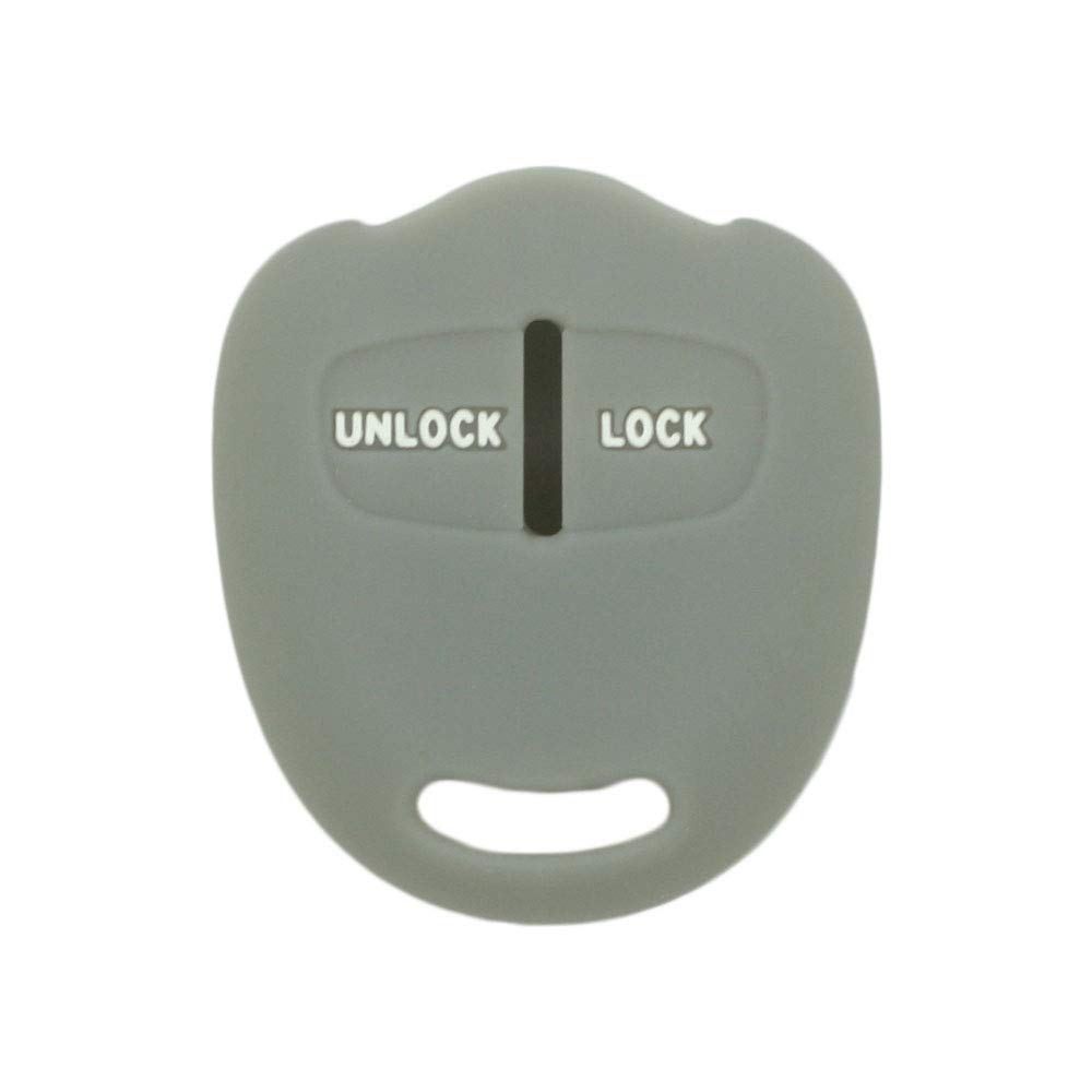 BROVACS Silicone Cover Protector Case Holder Skin Jacket Compatible with MITSUBISHI 2 Button Remote Key Fob CV4524 Grey