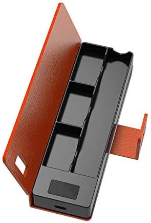 OVNSTech JUUL Compatible Carry Case | Charger | PODS Cartridge Holder | Portable Power Bank Charger | Battery Charging Case - 1200mAh Battery (Orange)